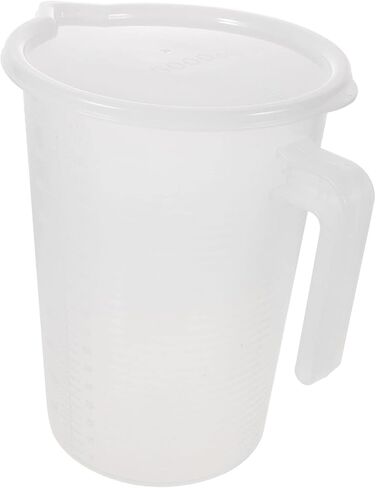 Plastic Measuring Cup Scale 5l Measuring Jug for Drinks Coffee Pitcher Lid in Kuwait