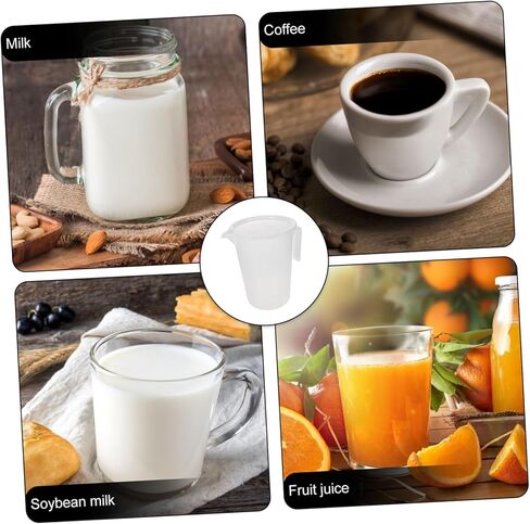Plastic Measuring Cup Scale 5l Measuring Jug for Drinks Coffee Pitcher Lid in Kuwait