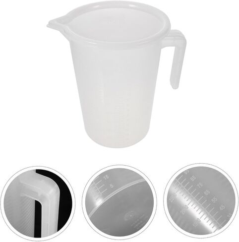 Plastic Measuring Cup Scale 5l Measuring Jug for Drinks Coffee Pitcher Lid in Kuwait