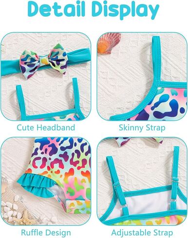 Mioglrie Toddler Girls Swimsuits بدلة السباحة الطفل in Kuwait