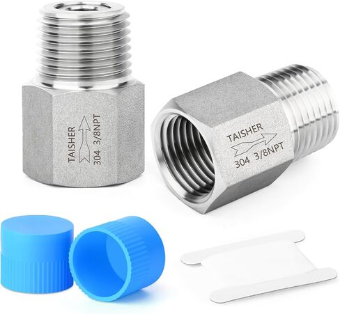 TAISHER 2PCS 304 Stainless Steel 3/8" NPT Male x 3/8" NPT Female Check Valve,Backflow Prevention,One Way Non-Return Check Valve in Saudi Arabia