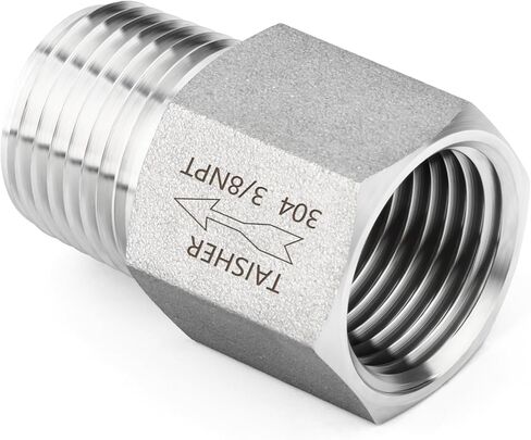 TAISHER 2PCS 304 Stainless Steel 3/8" NPT Male x 3/8" NPT Female Check Valve,Backflow Prevention,One Way Non-Return Check Valve in Saudi Arabia