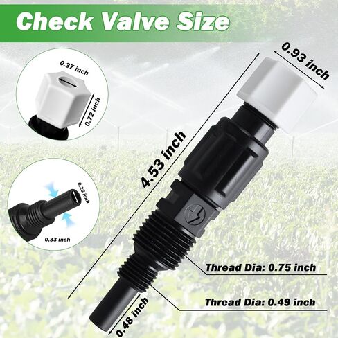 3/8-Inch UCINJ38 Injection Check Valve Replacement Compatible with Stenner Pumps 45/85/100/170 Series, Classic Series, 3/8" Duckbill Check Valve (2 Pack) in Saudi Arabia