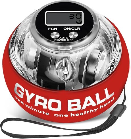 كرة عزم الدوران لتمرين اليد، مدرب قوة القبضة، مقوي الساعد، أجهزة تقوية اليد، كرة جيروسكوبية قوية للمعصم، مقوي للمعصم، تمرين الأصابع مع أضواء LED ذات التشغيل التلقائي وشاشة رقمية in Kuwait