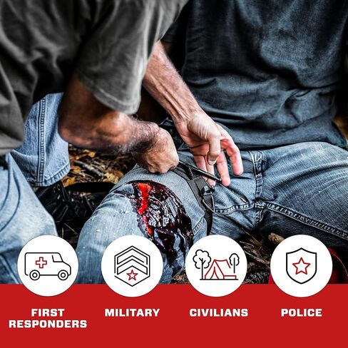 TacMed Solutions Field Trauma Kit Level 2, (FTK) Compact Trauma Waterproof Kit with OLAES Hemostatic Bandage, Chest Seal, and Trauma Shears in Kuwait