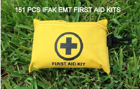 Galaxylense 151 Pcs First Aid Kits Small for Survival Emergency Trauma Military Tactical Medical School Office Home Hunting Camping Hiking Traveling Fishing IFAK EMT Bag Multi Selection (1 Set) in Saudi Arabia