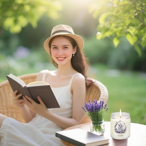 6 عبوات من الشموع المعطرة للمنزل، 37.8 أونصة شموع عطرية تدوم طويلاً، شموع معطرة للنساء، مجموعة هدايا شموع الصويا الطبيعية غير السامة - اللافندر/الفانيليا وجوز الهند/الليمون/المحيط/النعناع/البطيخ in Saudi Arabia