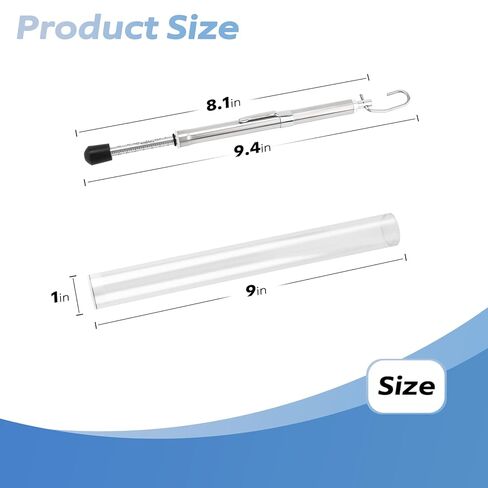 Door Pressure Gauge 0-35 Lbs for Meets ADA Requirement Door Test Tool, Door Pressure Gauge Push-Pull Force Tester with Plastic Protective Tube in Kuwait