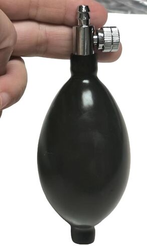 Latex Blood Pressure Bulb, Pressure Bulb Pump, Black Squeeze Bulb Pump for Manually Inflating Blood Pressure Replacement Parts in Kuwait