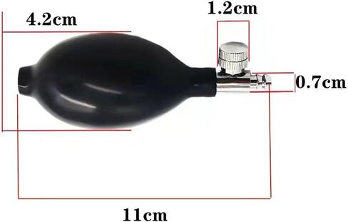 Latex Blood Pressure Bulb, Pressure Bulb Pump, Black Squeeze Bulb Pump for Manually Inflating Blood Pressure Replacement Parts in Kuwait