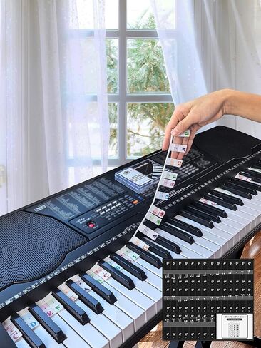 Silicone Piano Key Labels with Black Key Stickers PS-D-C in Kuwait