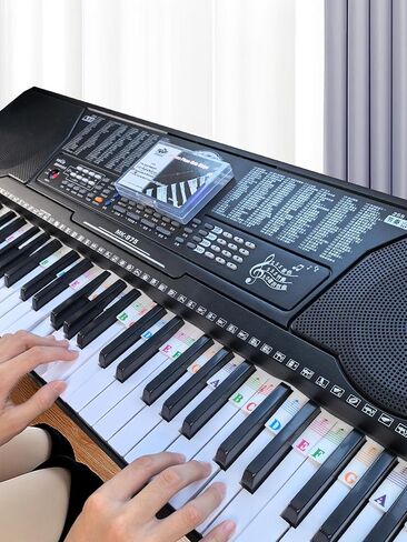 Silicone Piano Key Labels with Black Key Stickers PS-D-C in Kuwait