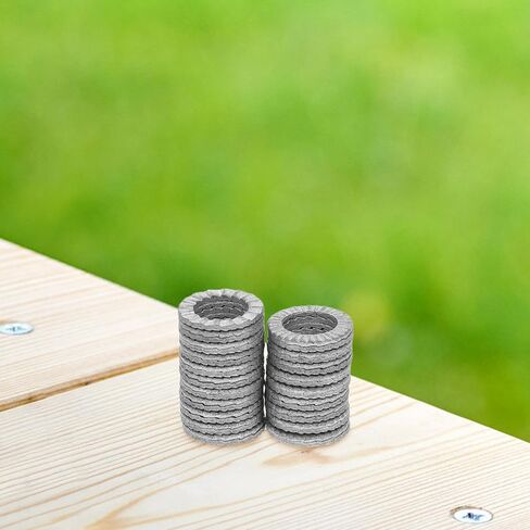 20Pcs M10 Manganese Steel Wedge Locking Washers Stackable Anti-Vibration Lock Washers for Bolts Screws Heavy-Duty Secure Fasteners in Kuwait