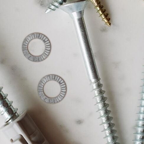 20pcs M10 Tapered Lock Washers Spiral Split Self-Locking Gaskets Manganese Steel Anti-Vibration Secure Washers for Screws Bolts Industrial Use in Kuwait