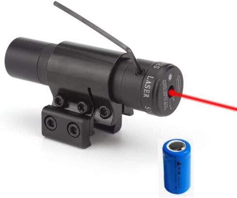 Red Laser Sight Beam Dot Sight Scope Tactical Picatinny Sight Scope (Red Laser Beam Dot Sight Scope with Pressure Switch) in Saudi Arabia