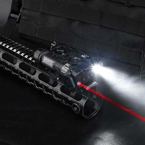 ليزر Airsoft PEQ التكتيكي مع 4 أوضاع، تهدف إلى رؤية ليزر حمراء مع مفتاح ضغط عن بعد بقابس 2.5 مم، رؤية ليزر لصندوق PEQ لـ AEG GBB CQB، مناسب لسكك Picatinny مقاس 20 مم in Kuwait