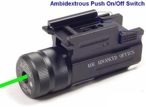 Ade Advanced Optics® Compact Pistol Green Laser with Quick Release Weaver Mount in Saudi Arabia
