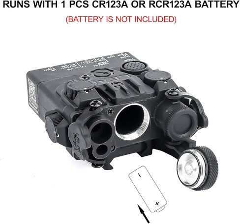 Airsoft A2 Laser Sight with QD Quick Release Mount for 20mm Picatinny Rail, Tactical Aiming Red Laser with 2.5mm Plug Remote Pressure Switch in Kuwait
