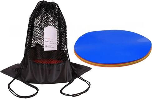 12Pcs Round Rubber Sports Marker Poly Vinyl Spot Markers Drills Training Football Basketball Speed Agility Training 9 in in Kuwait