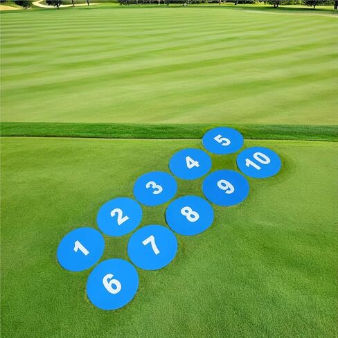 10pcs Football Training Markers 23Cm Numbered Spot Discs Non-Slip Flat Agility Dots for Soccer Basketball Drills Floor Training in Kuwait