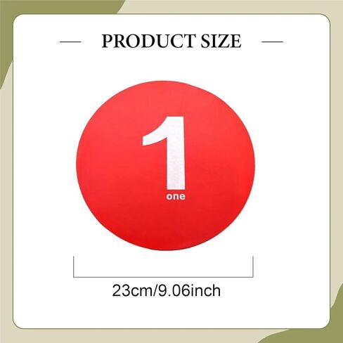 10Pcs/Set Flat Cones Spots Markers Floor Spots Agility Dots Anti Slip Court Marking Gym Accessories for Sports Training Soccer in Kuwait