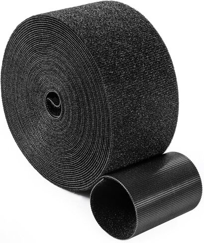 2 in x 25 FT Hook and Loop Straps Heavy Duty, Double Sided Self-Gripping Strips, Reusable Multi-Purpose Wrap Roll for Cable Management Storage and Organization in Saudi Arabia