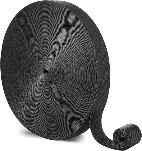 2 in x 25 FT Hook and Loop Straps Heavy Duty, Double Sided Self-Gripping Strips, Reusable Multi-Purpose Wrap Roll for Cable Management Storage and Organization in Saudi Arabia