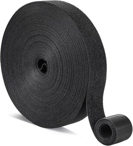 2 in x 25 FT Hook and Loop Straps Heavy Duty, Double Sided Self-Gripping Strips, Reusable Multi-Purpose Wrap Roll for Cable Management Storage and Organization in Saudi Arabia