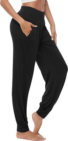 AvaCostume Women's Loose Yoga Harem Workout Pants with Pockets in Kuwait