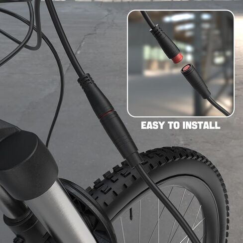 Durable Waterproof 2 pin Connector 2 Wires Left & Right Electronic Brake Lever Accessories for Electric Bicycle E-Bike Scooter (1 Pair) with semi-Metallic disc Brake Pads & Spring in Kuwait