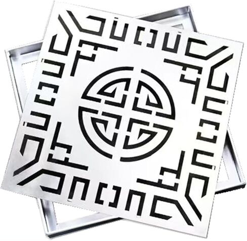 Square Drain Grate, Square Stainless Steel Grate for Yard and Driveway, Heavy Duty Removable Design to Block Debris and Leaves(40cm*40cm/15.75 * 15.75in) in Kuwait