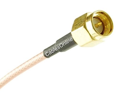 كابلات اون لاين 4 قدم SMA Male to SMA Bulkhead Female RG316 Coax Low Loss RF Cable, RF-MC404 in Saudi Arabia