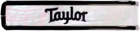 Taylor Black Chrome Finish Capo - White Pearl w/Black Taylor Logo in Kuwait