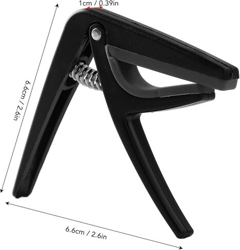 Ukulele Capo with Quick Release - Professional Lightweight No Buzz Clamp for Soprano, Concert, Tenor Ukuleles, Black in Saudi Arabia