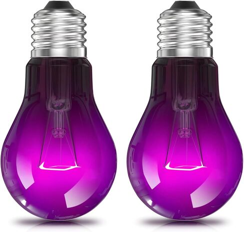 Reptile Heat Lamp Bulbs-100W Tortoise Night Heat Bulb E26 Terrarium Heat Lamp Simulate Natural Moon Purple Light for Snake Bearded Dragon Leopard Gecko Lizard Chameleon-2Pack in Kuwait