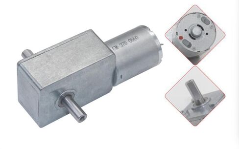 JGY-370 6V12V24V 6-150rpm DC Worm Gear Reduction Motor high Torque Motor mini Turbine Worm Gear self-Locking DIY mini Gear Motor (6V150 RPM 0.2KG. CM Reduction Ratio 40) in Kuwait