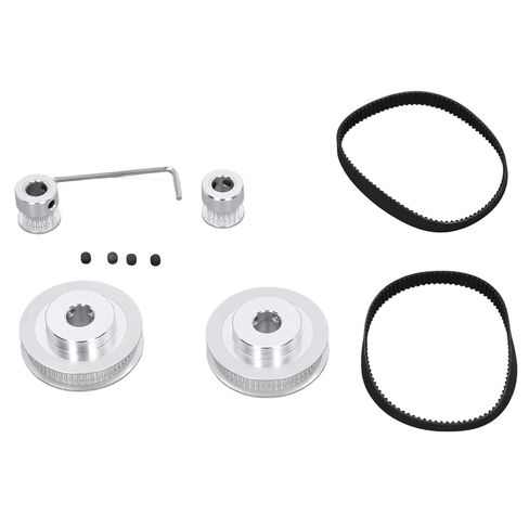 عجلة متزامنة 20 سنًا 60 سنًا من سبائك الألومنيوم متينة وقوية وسهلة التفكيك مع ملحقات طابعة حزام التوقيت 200 مم لآلة طحن 2.4 وآلة تشكيل التروس in Kuwait