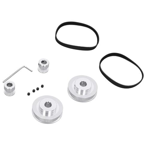 عجلة متزامنة 20 سنًا 60 سنًا من سبائك الألومنيوم متينة وقوية وسهلة التفكيك مع ملحقات طابعة حزام التوقيت 200 مم لآلة طحن 2.4 وآلة تشكيل التروس in Kuwait