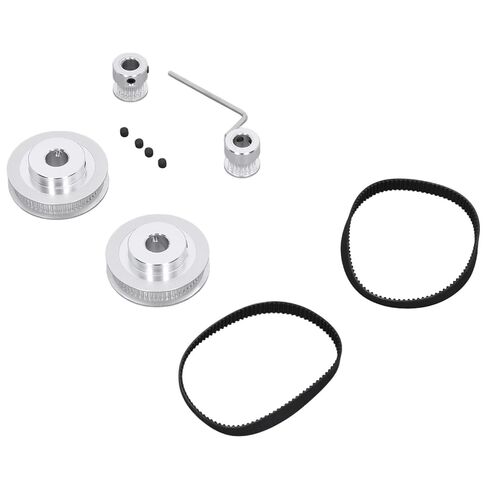 عجلة متزامنة 20 سنًا 60 سنًا من سبائك الألومنيوم متينة وقوية وسهلة التفكيك مع ملحقات طابعة حزام التوقيت 200 مم لآلة طحن 2.4 وآلة تشكيل التروس in Kuwait