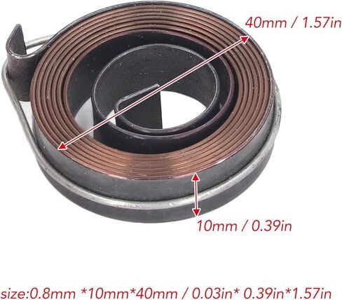 MAVIS LAVEN 2PCS Bench Drill Return Coil Spring, Spring Steel Quill Feed Return 37mm Outer Diameter for Horizontal Vertical Bench Drills in Saudi Arabia