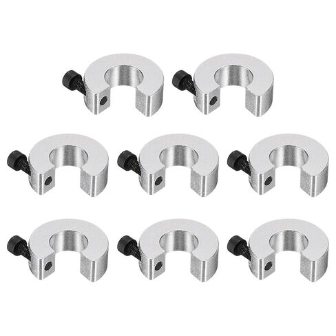 uxcell SBR16 Linear Rail Shaft Stop Collars Silvery 8pcs in Kuwait
