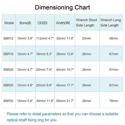 uxcell SBR16 Linear Rail Shaft Stop Collars Silvery 8pcs in Kuwait