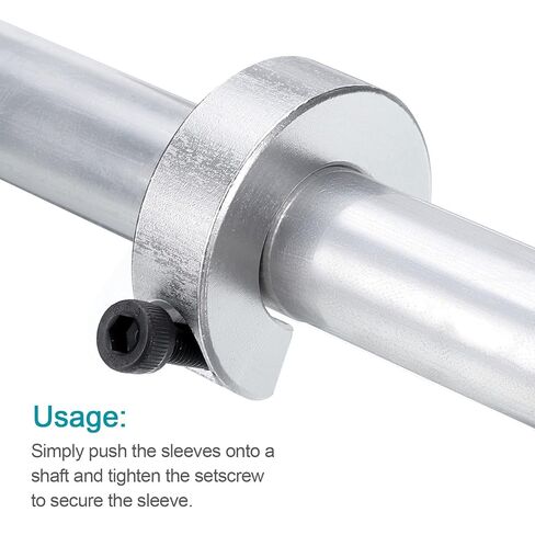 uxcell SBR16 Linear Rail Shaft Stop Collars Silvery 8pcs in Kuwait