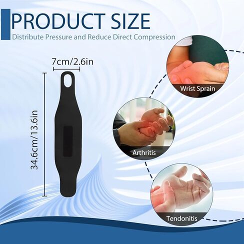 دعامة المعصم لدعم النفق الرسغي، دعامة المعصم Ulnar رفيعة جدًا مرنة للتمزق، مناسبة لمتلازمة النفق الرسغي، والتهاب المفاصل، والتهاب الأوتار، وتخفيف آلام المعصم، تناسب كلا المعصمين in Kuwait