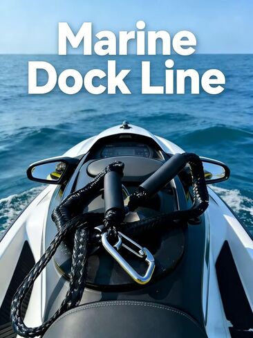 Pontoon Boat,Canoe, Power Boat,Kayak,Jet Ski,Shock Absorbing Docking String for Boat,Bungee Dock Line Elastic Mooring Rope with Protective Cover for Docking with Stainless Steel Clip Accessories in Saudi Arabia