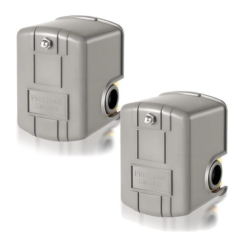 Pressure Switch for Well Pump 40-60 PSI, Water Pressure Switch Adjustable Differential, 1/4" NPT,Automatic Water Pump Switch - 2 Pcs in Kuwait