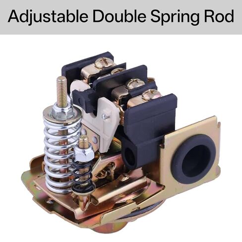 Pressure Switch for Well Pump 40-60 PSI, Water Pressure Switch Adjustable Differential, 1/4" NPT,Automatic Water Pump Switch - 2 Pcs in Kuwait