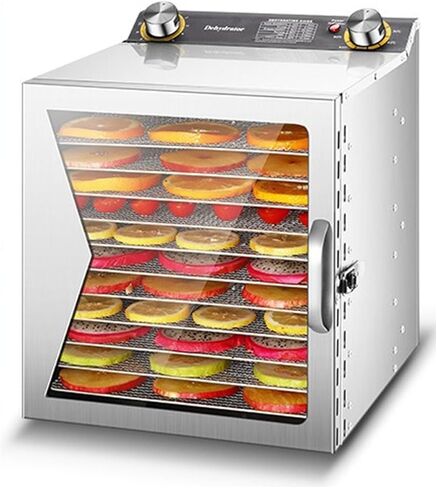 Commercial Freeze Dryer Machine for Food Dehydration, 12 Layers, Timer Control & Temp 30-90℃, Ideal for Jerky, Fruits, Vegetables, Meat & Herbs in Kuwait