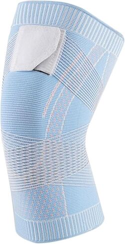 مستشعر سرعة العجلة قطعة واحدة من وسادات الركبة الضاغطة، دعامة داعمة لالتهاب المفاصل، دعامة مرنة للركبة، رياضات الربيع والجري، مستشعر سرعة العجلات الأمامية (H، M) in Kuwait