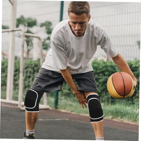 Mikinona Thick Sponge Knee Pads 2 Pairs Shockproof Knee Protectors for Basketball Soccer Skating Dance Fitness Training in Saudi Arabia